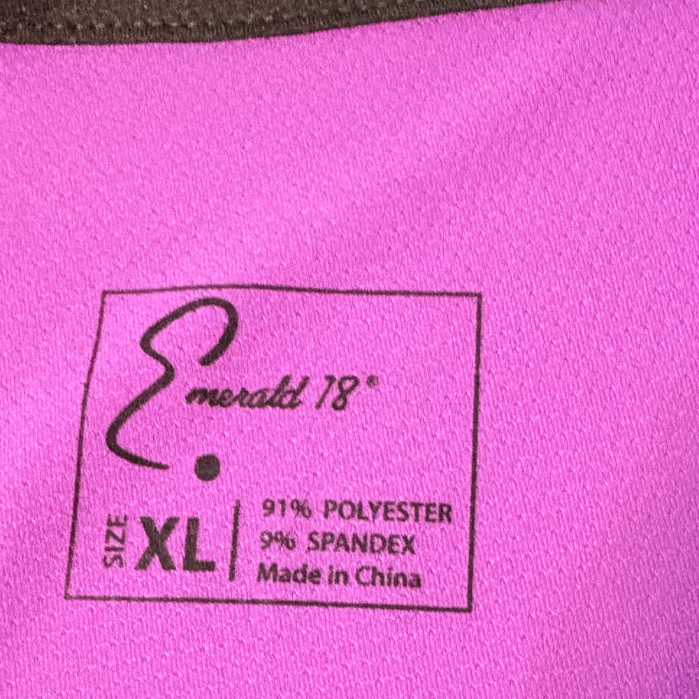 Emerald 18 Golf Sleeveless Polo NWT | Colorblock Purple Black White | Size XL - Picture 9 of 12